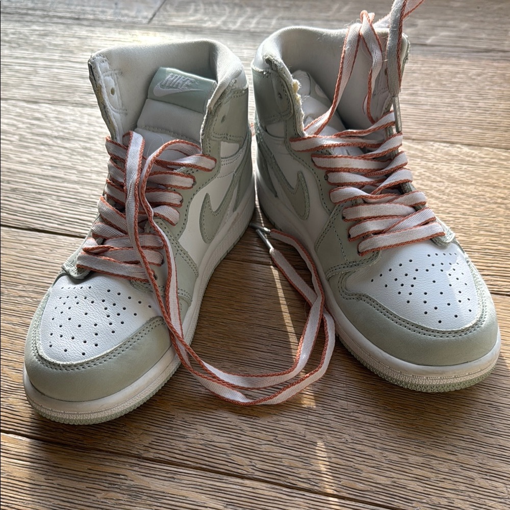 Nike Seafoam High-Top Sneakers with Suede Finish